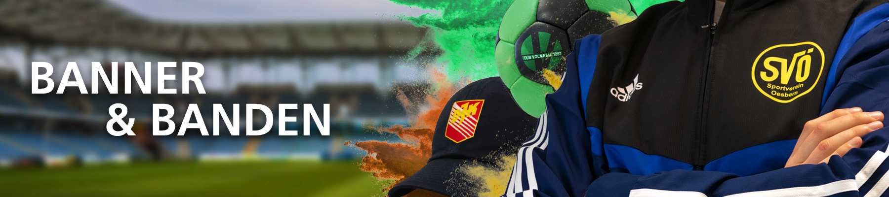 Banner und Banden Teamsport
